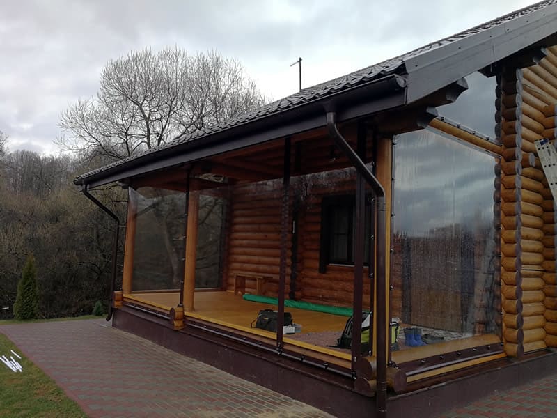 Мягкие окна на панорамную веранду